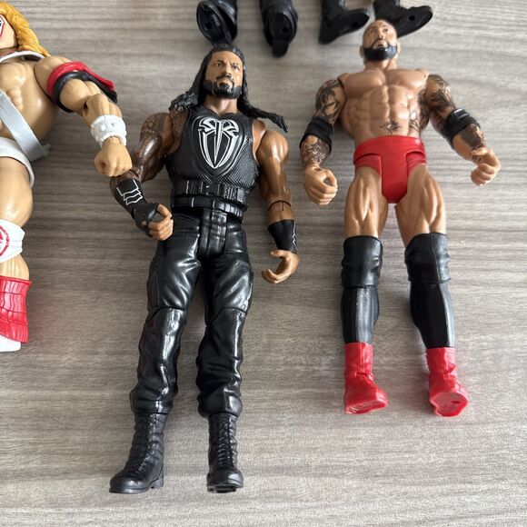 WWE Wrestling Action Figure Lot Roman Reigns John Cena Brock Lesnar Mattel Basic - Picture 3 of 11